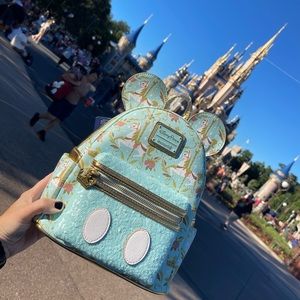 NWT Loungefly Mickey Mouse The Main Attraction “King Arthur Carousel" Backpack